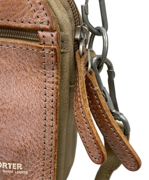 PORTER（ポーター）PORTER (ポーター) ショルダーポーチ カーキの古着・服飾アイテム