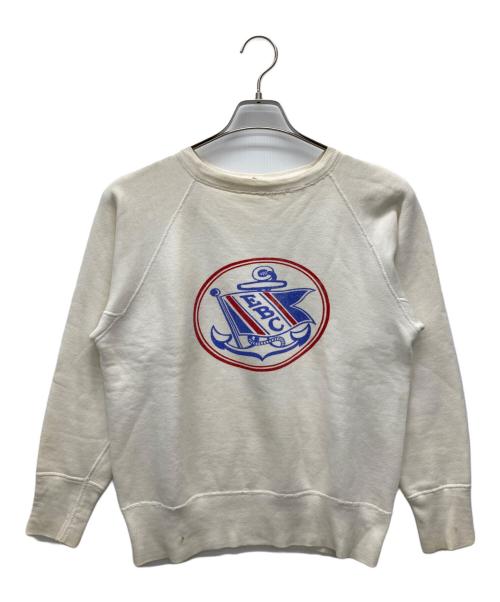 mayo SPRUCE（メイヨー スプルース）mayo SPRUCE (メイヨー スプルース) 60'Sラグランスウェット ホワイト サイズ:SIZE Mの古着・服飾アイテム