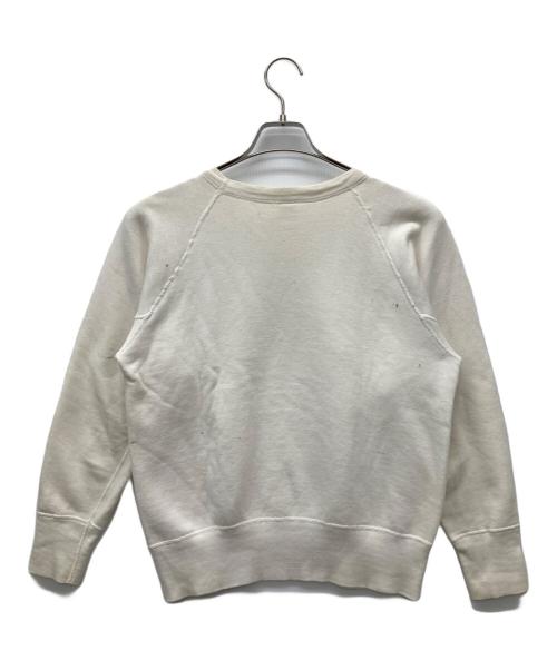 mayo SPRUCE（メイヨー スプルース）mayo SPRUCE (メイヨー スプルース) 60'Sラグランスウェット ホワイト サイズ:SIZE Mの古着・服飾アイテム