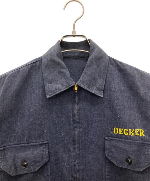 U'S NAVY（アメリカ海軍）U'S NAVY (ユーエスネイビー) 50-60’Sスーベニアジャケット ネイビー サイズ:不明の古着・服飾アイテム