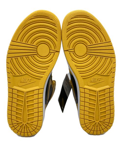NIKE（ナイキ）NIKE (ナイキ) エア ジョーダン 1 レトロ ハイ オリジナル ポレン イエロー×ブラック サイズ:27.5㎝ 未使用品の古着・服飾アイテム