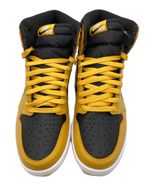 NIKE（ナイキ）NIKE (ナイキ) エア ジョーダン 1 レトロ ハイ オリジナル ポレン イエロー×ブラック サイズ:27.5㎝ 未使用品の古着・服飾アイテム