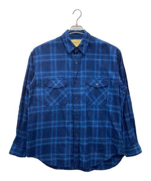 seven by seven（セブンバイセブン）seven by seven (セブンバイセブン) チェックネルシャツ ネイビー サイズ:SIZE Lの古着・服飾アイテム
