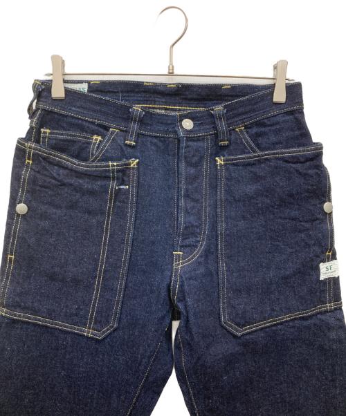 SASSAFRAS（ササフラス）SASSAFRAS (ササフラス) デニムパンツ インディゴ サイズ:SIZE Sの古着・服飾アイテム