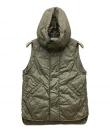 SASSAFRAS（ササフラス）の古着「キルティングベスト」｜グリーン