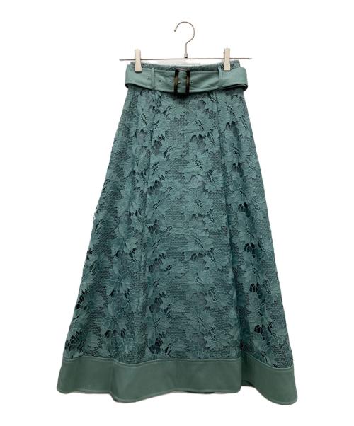 Lily Brown（リリーブラウン）Lily Brown (リリーブラウン) レーススカート ミントグリーン サイズ:SIZE F 未使用品の古着・服飾アイテム