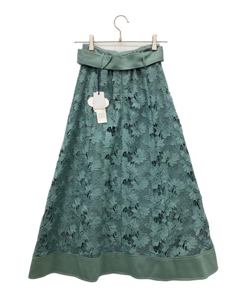 Lily Brown（リリーブラウン）Lily Brown (リリーブラウン) レーススカート ミントグリーン サイズ:SIZE F 未使用品の古着・服飾アイテム