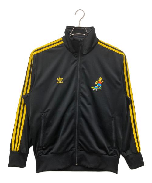 adidas（アディダス）adidas (アディダス) The Simpsons (ザ シンプソンズ) トラックジャケット ブラック×イエロー サイズ:SIZE 2XLの古着・服飾アイテム