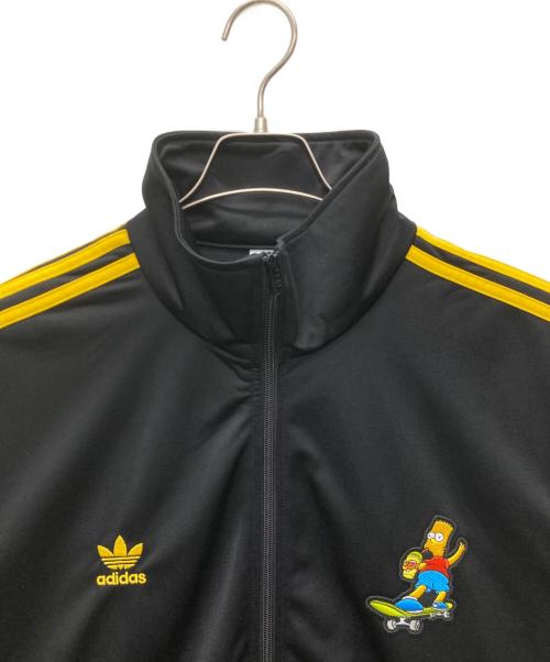 adidas（アディダス）adidas (アディダス) The Simpsons (ザ シンプソンズ) トラックジャケット ブラック×イエロー サイズ:SIZE 2XLの古着・服飾アイテム