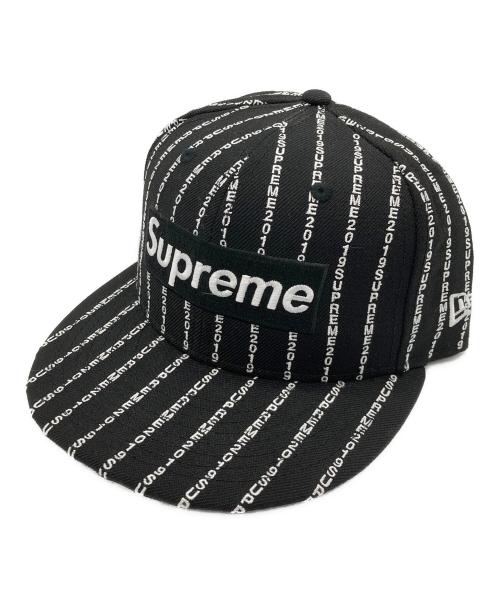 SUPREME（シュプリーム）SUPREME (シュプリーム) New Era (ニューエラ) 19SS SUPREME TEXT STRIPE ブラック サイズ:71/2の古着・服飾アイテム