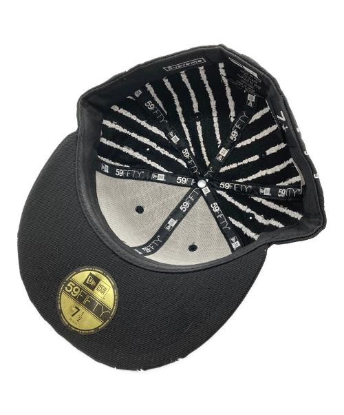 SUPREME（シュプリーム）SUPREME (シュプリーム) New Era (ニューエラ) 19SS SUPREME TEXT STRIPE ブラック サイズ:71/2の古着・服飾アイテム