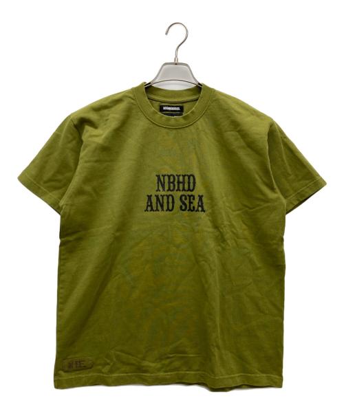 NEIGHBORHOOD（ネイバーフッド）NEIGHBORHOOD (ネイバーフッド) WIND AND SEA (ウィンダンシー) Tシャツ カーキ サイズ:SIZE Lの古着・服飾アイテム