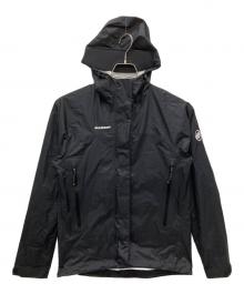 MAMMUT（マムート）の古着「マイクロレイヤー 2.0 ハードシェル フーデッド ジャケット アジアンフィット」｜ブラック