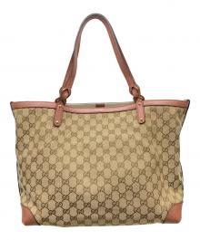 GUCCI（グッチ）の古着「GGキャンバストートバッグ」｜ベージュ