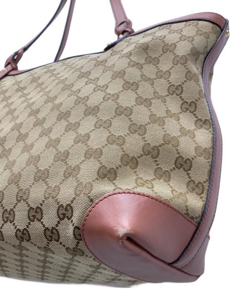 GUCCI（グッチ）GUCCI (グッチ) GGキャンバストートバッグ ベージュの古着・服飾アイテム
