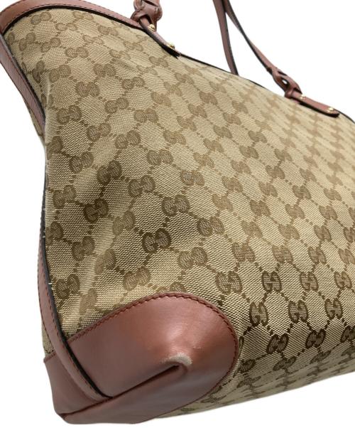 GUCCI（グッチ）GUCCI (グッチ) GGキャンバストートバッグ ベージュの古着・服飾アイテム