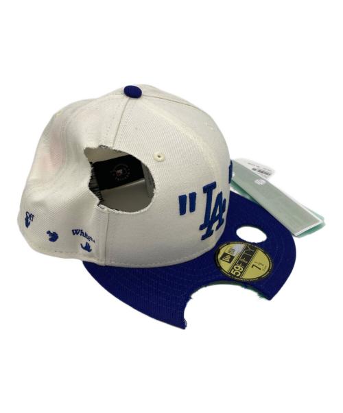 OFFWHITE（オフホワイト）OFFWHITE (オフホワイト) New Era (ニューエラ) MLB (エムエルビー) キャップ ホワイト×ブルー サイズ:71/2 未使用品の古着・服飾アイテム