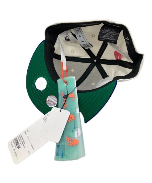 OFFWHITE（オフホワイト）OFFWHITE (オフホワイト) New Era (ニューエラ) MLB (エムエルビー) キャップ ホワイト×ブルー サイズ:71/2 未使用品の古着・服飾アイテム