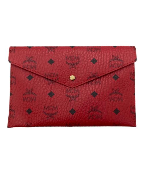 MCM（エムシーエム）MCM (エムシーエム) クラッチバッグ レッドの古着・服飾アイテム
