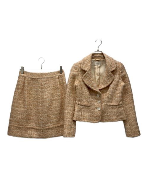 Harrods（ハロッズ）Harrods (ハロッズ) ウールセットアップ ベージュ サイズ:2の古着・服飾アイテム