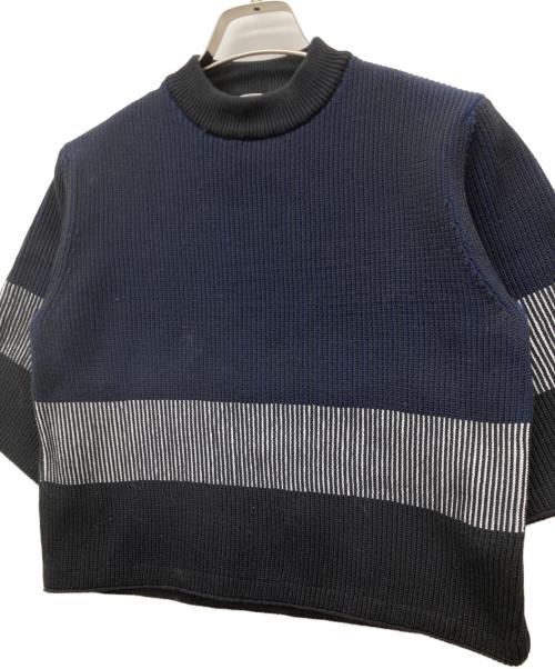 ADEAM（アディアム）ADEAM (アディアム) ニット ネイビー サイズ:SIZE 4の古着・服飾アイテム