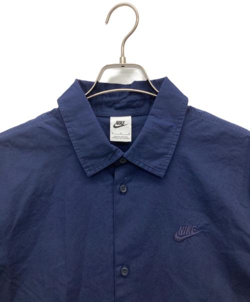 NIKE（ナイキ）NIKE (ナイキ) BTN ボタンダウン 半袖シャツ ネイビー サイズ:SIZE Mの古着・服飾アイテム