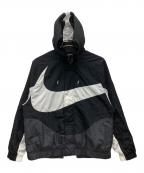 NIKEナイキ）の古着「NIKE WOVEN SWOOSH LND JKT」｜ブラック