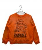 SAINT MICHAELセントマイケル）の古着「JS & LMB スウェット」｜オレンジ
