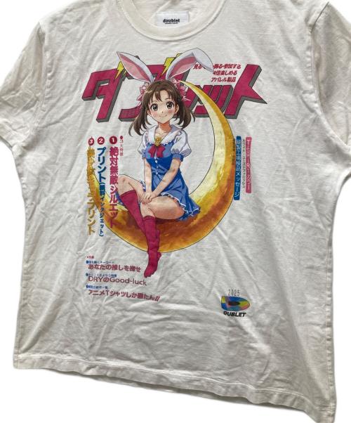 doublet（ダブレット）doublet (ダブレット) ANIME PRINT T-SHIRT ホワイト サイズ:SIZE Sの古着・服飾アイテム