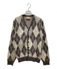 Sears（シアーズ）の古着「50'sモヘアニットカーディガン」｜グレー×ホワイト