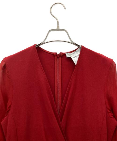 MaxMara（マックスマーラ）MaxMara (マックスマーラ) バージンウール ドレス レッド サイズ:SIZE 36の古着・服飾アイテム