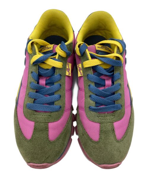 THE JOGGER MARC JACOBS（ザ ジョガー マーク ジェイコブス）THE JOGGER MARC JACOBS (ザ ジョガー マーク ジェイコブス) ローカットスニーカー ピンク×イエロー サイズ:SIZE 37の古着・服飾アイテム