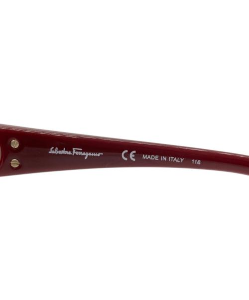 Salvatore Ferragamo（サルヴァトーレ フェラガモ）Salvatore Ferragamo (サルヴァトーレ フェラガモ) サングラス レッドの古着・服飾アイテム