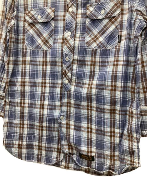 NEIGHBORHOOD（ネイバーフッド）NEIGHBORHOOD (ネイバーフッド) チェックシャツ ブルー×ブラウン サイズ:SIZE Lの古着・服飾アイテム