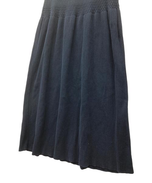 DRAWER（ドゥロワー）DRAWER (ドゥロワー) ケーブル編みノースリーブワンピース ネイビー サイズ:SIZE　2の古着・服飾アイテム