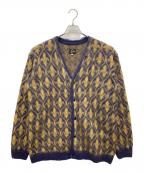 Needlesニードルズ）の古着「モヘヤカーディガン」｜パープル×イエロー