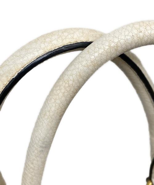 PRADA（プラダ）PRADA (プラダ) 2WAYレザートートバッグ アイボリーの古着・服飾アイテム