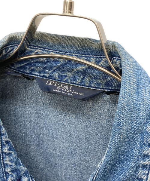 POLO RALPH LAUREN（ポロ・ラルフローレン）POLO RALPH LAUREN (ポロ・ラルフローレン) 80-90'sスイングデニムジャケット インディゴ サイズ:SIZE XLの古着・服飾アイテム