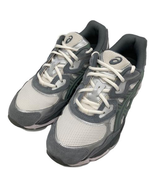 asics（アシックス）asics (アシックス) GEL-NYCローカットスニーカー シルバー×グリーン サイズ:27㎝の古着・服飾アイテム