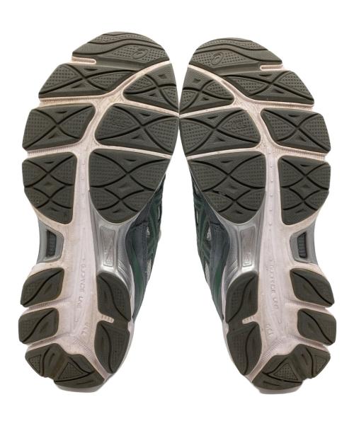 asics（アシックス）asics (アシックス) GEL-NYCローカットスニーカー シルバー×グリーン サイズ:27㎝の古着・服飾アイテム