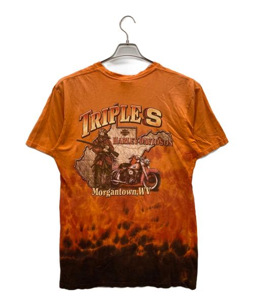 HARLEY-DAVIDSON（ハーレーダビッドソン）HARLEY-DAVIDSON (ハーレーダビッドソン) Tシャツ オレンジ サイズ:SIZE Mの古着・服飾アイテム