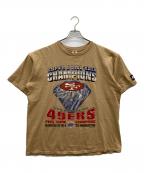 STARTERスターター）の古着「90’S 袖シングル」｜ベージュ