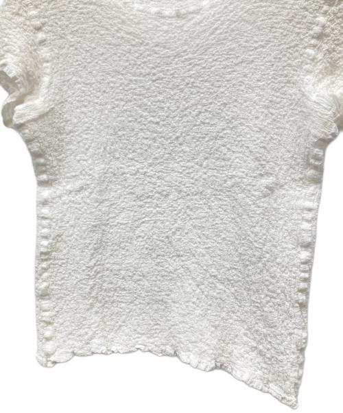 ISSEY MIYAKE me（イッセイ ミヤケ ミー）ISSEY MIYAKE me (イッセイ ミヤケ ミー) 半袖カットソー ホワイト サイズ:記載なしの古着・服飾アイテム