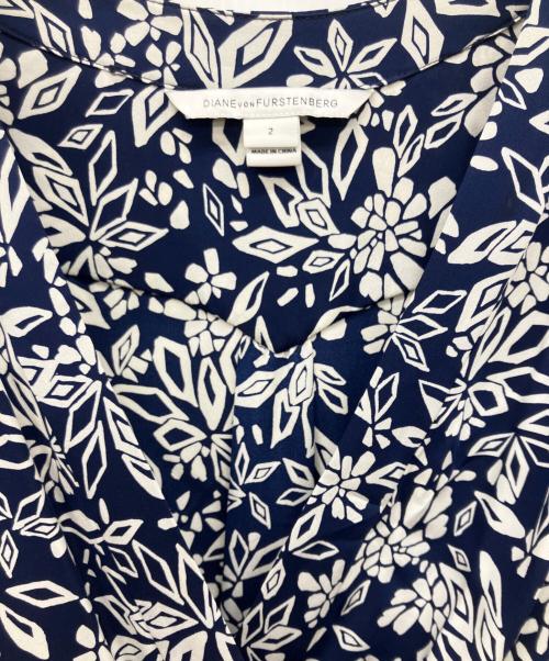 DIANE VON FURSTENBERG（ダイアンフォンファステンバーグ）DIANE VON FURSTENBERG (ダイアンフォンファステンバーグ) ジャンプスーツ ネイビー サイズ:2の古着・服飾アイテム