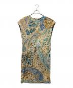 LEONARDレオナール）の古着「ペイズリーワンピース」｜ベージュ