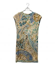 LEONARD（レオナール）の古着「ペイズリーワンピース」｜ベージュ