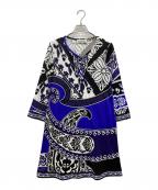 LAONARDレオナード）の古着「ワンピース」｜ブラック×ブルー