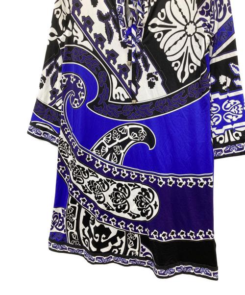 LAONARD（レオナード）LAONARD (レオナード) ワンピース ブラック×ブルー サイズ:SIZE 38の古着・服飾アイテム