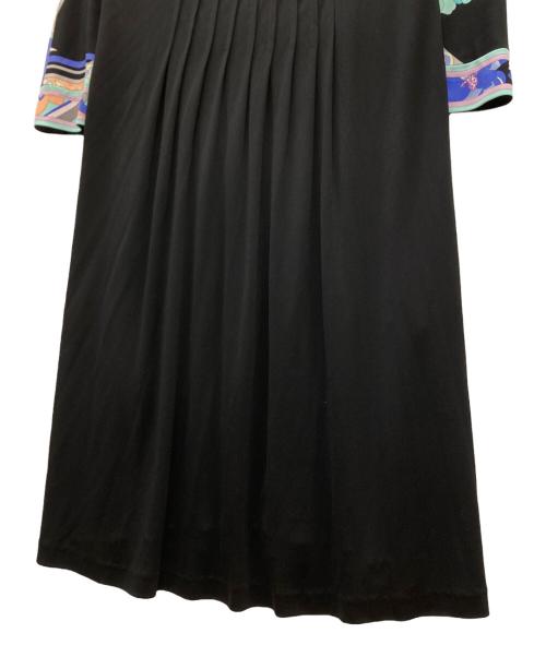 LAONARD（レオナード）LAONARD (レオナード) 植物柄ワンピース ブラック サイズ:SIZE 1の古着・服飾アイテム