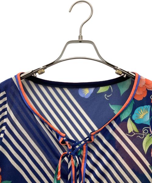 LAONARD（レオナード）LAONARD (レオナード) ブラウス ブルー サイズ:SIZE 1の古着・服飾アイテム